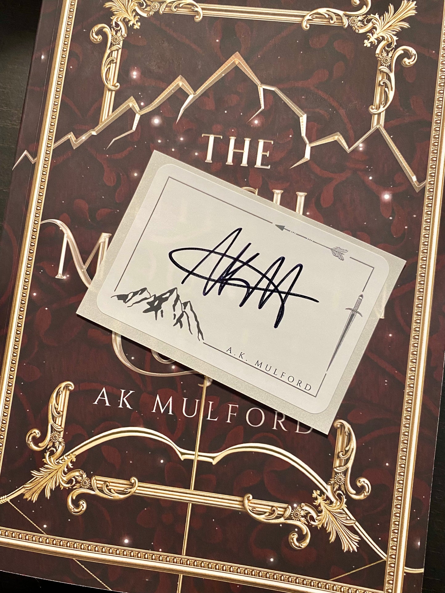 Signed Book Plate With Swag